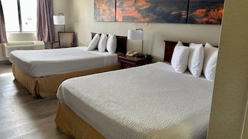Standard Room, 2 Queen Beds | Desk, blackout drapes, iron/ironing board, free WiFi