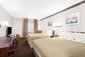 Desk, blackout curtains, iron/ironing board, free WiFi