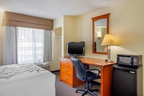 Premium bedding, desk, soundproofing, iron/ironing board