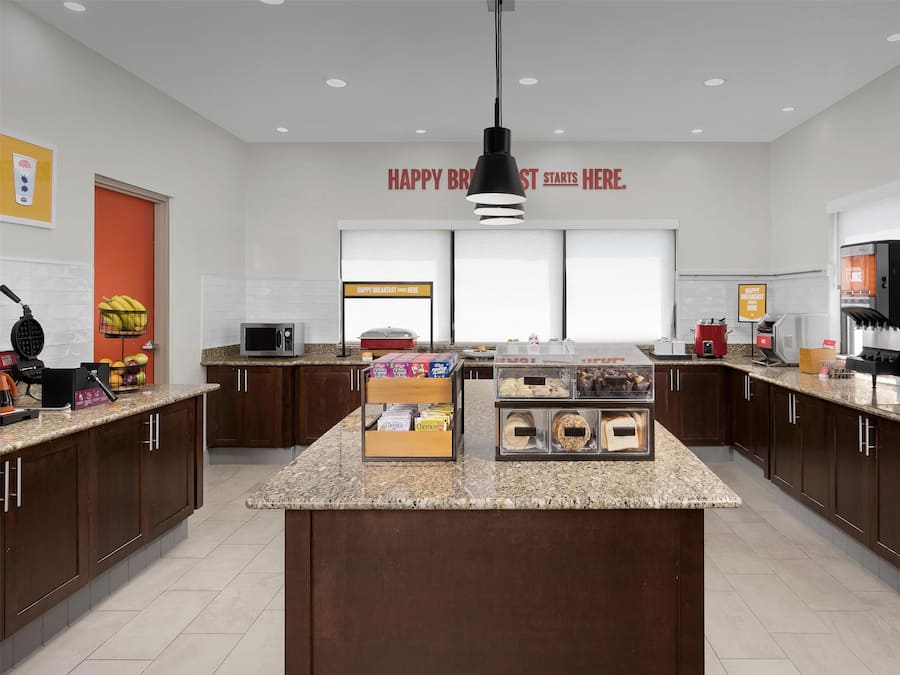 Free daily buffet breakfast