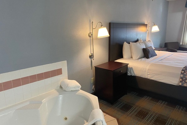Deluxe Suite, 1 King Bed, Non Smoking | Desk, iron/ironing board, free WiFi, bed sheets