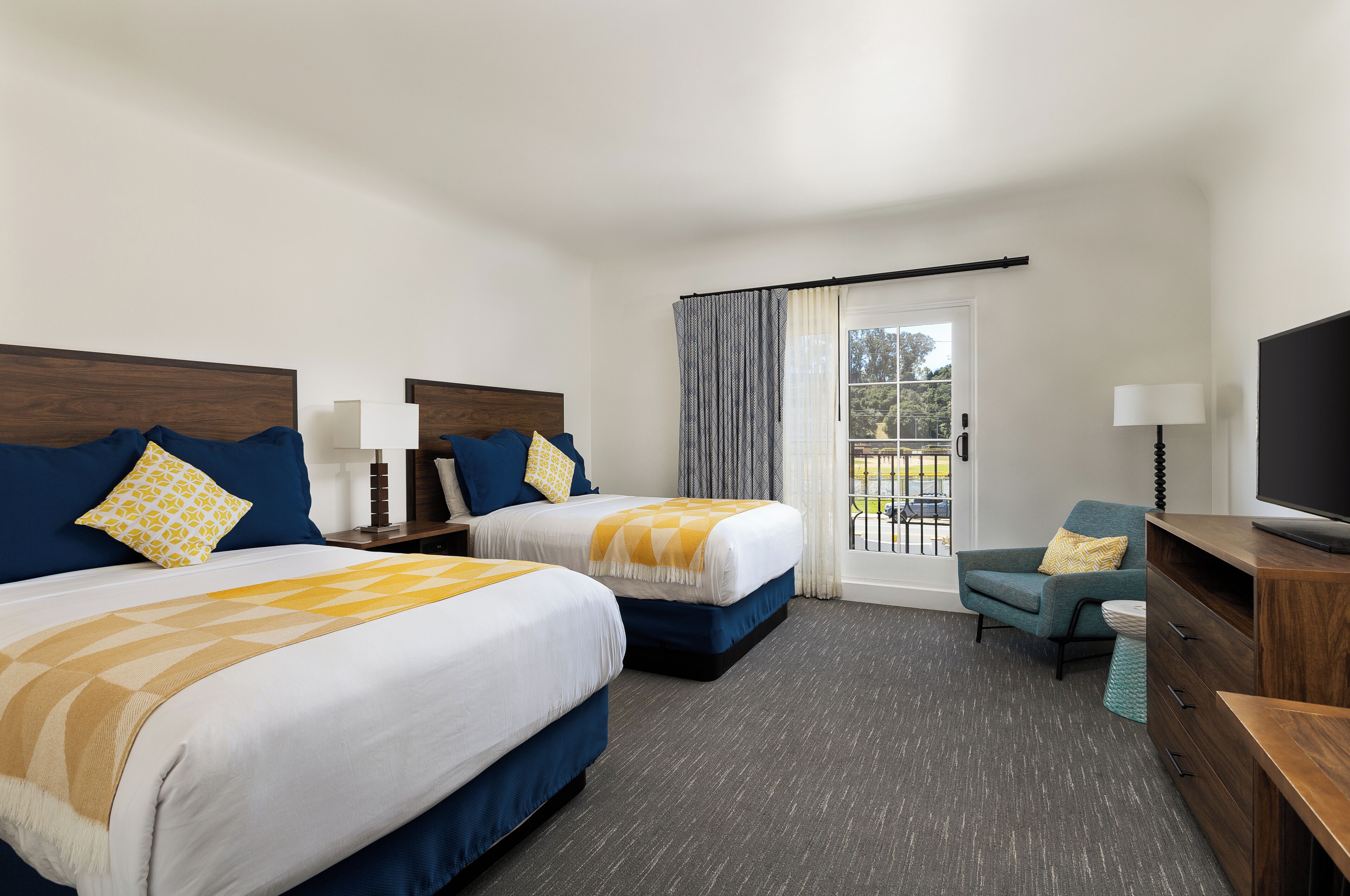 Deluxe Room, 2 Double Beds | Pillowtop beds, in-room safe, individually decorated