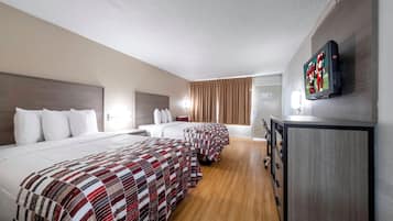 Deluxe-Zimmer, 2 Doppelbetten (Smoke Free) | Schreibtisch, Verdunkelungsvorhänge, Bügeleisen/Bügelbrett