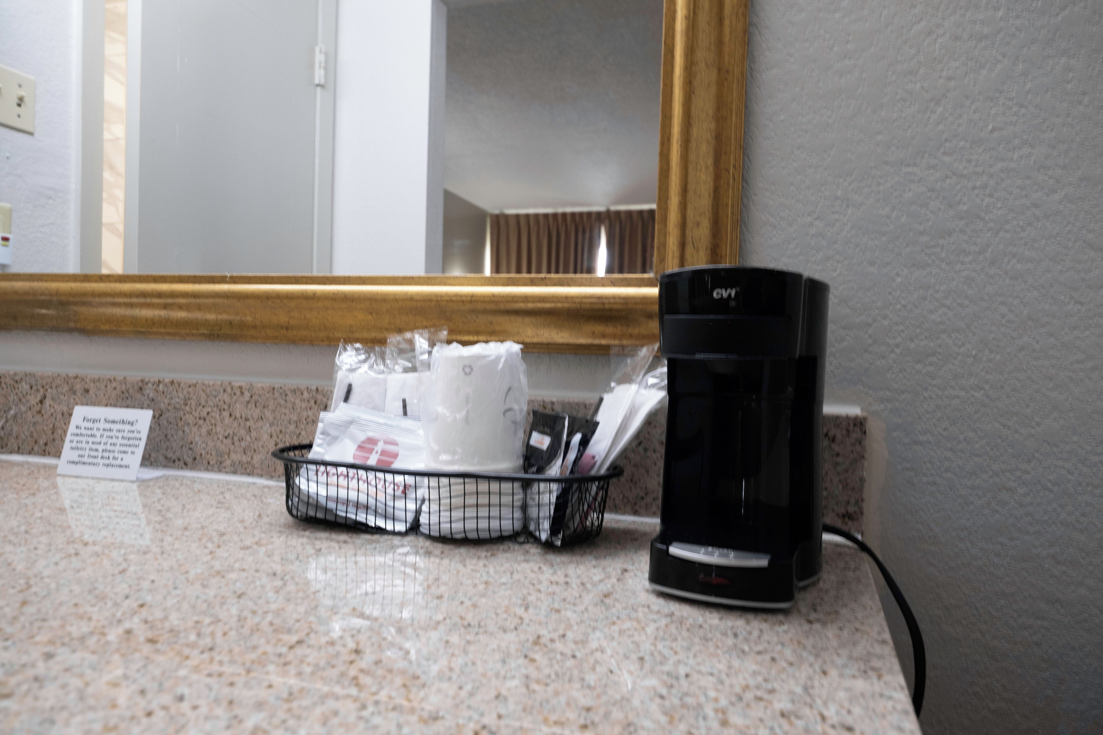 Desk, blackout drapes, iron/ironing board, WiFi (free)