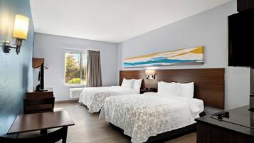 Studio, 2 Queen Beds, Non Smoking | Desk, blackout curtains, iron/ironing board, free WiFi