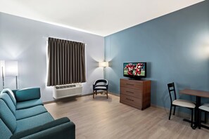 Studio, 1 King Bed, Non Smoking (2 Rooms) | Desk, blackout drapes, iron/ironing board, free WiFi