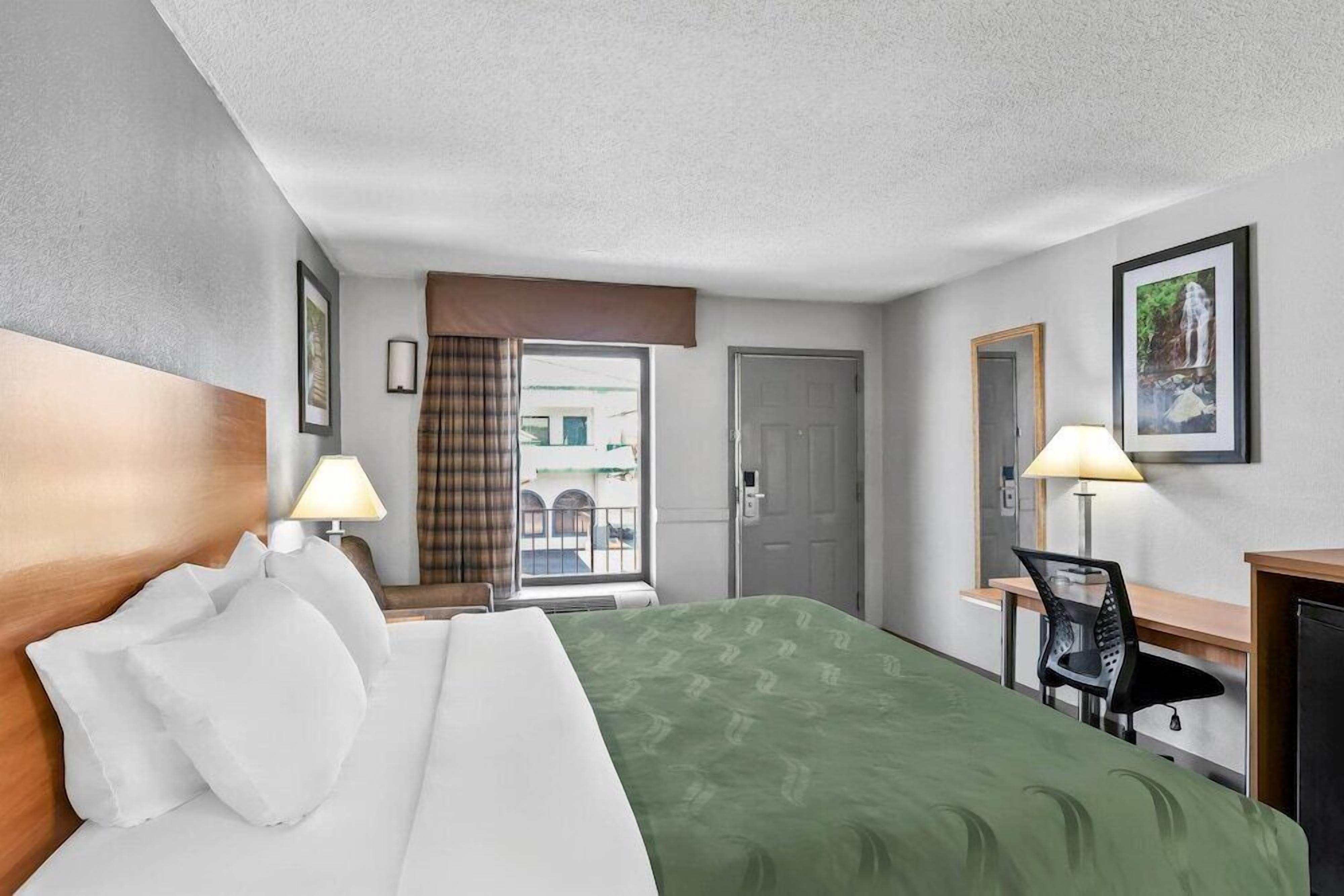 Blackout curtains, iron/ironing board, free WiFi, bed sheets