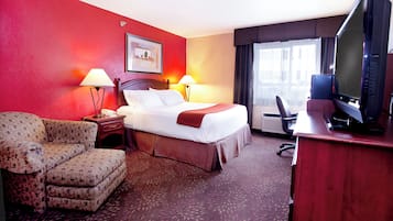 Premium bedding, down comforters, in-room safe, desk
