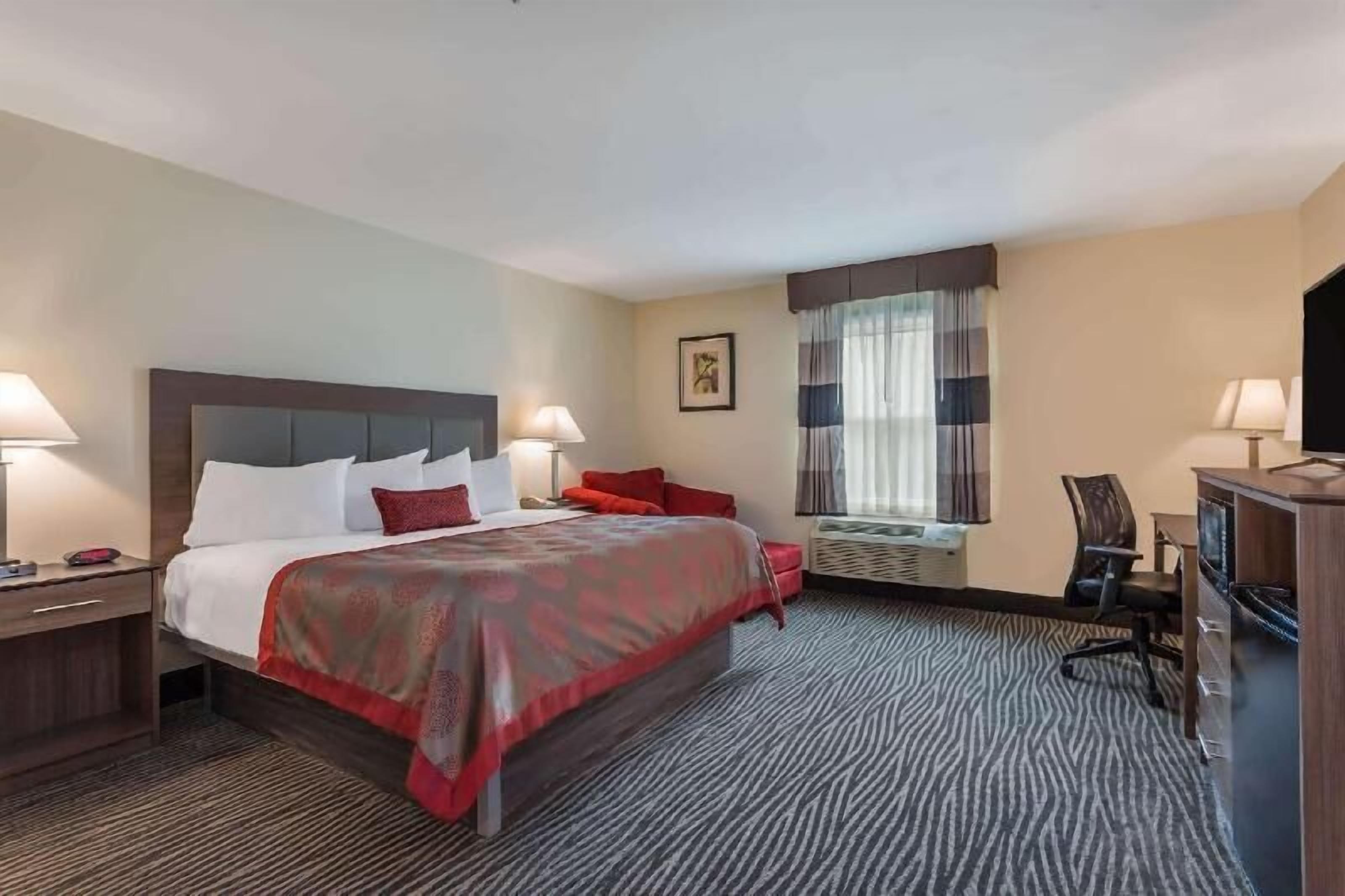 In-room safe, desk, blackout drapes, iron/ironing board