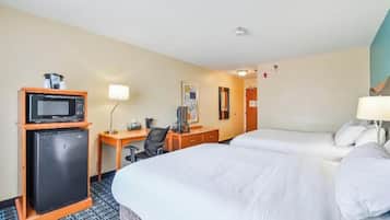 Standard Room, 2 Queen Beds, Non Smoking, Refrigerator & Microwave | Premium bedding, pillow-top beds, desk, laptop workspace