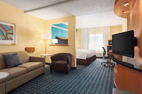 Studio Suite, 1 King Bed with Sofa bed | Living area