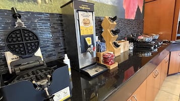 Free daily buffet breakfast