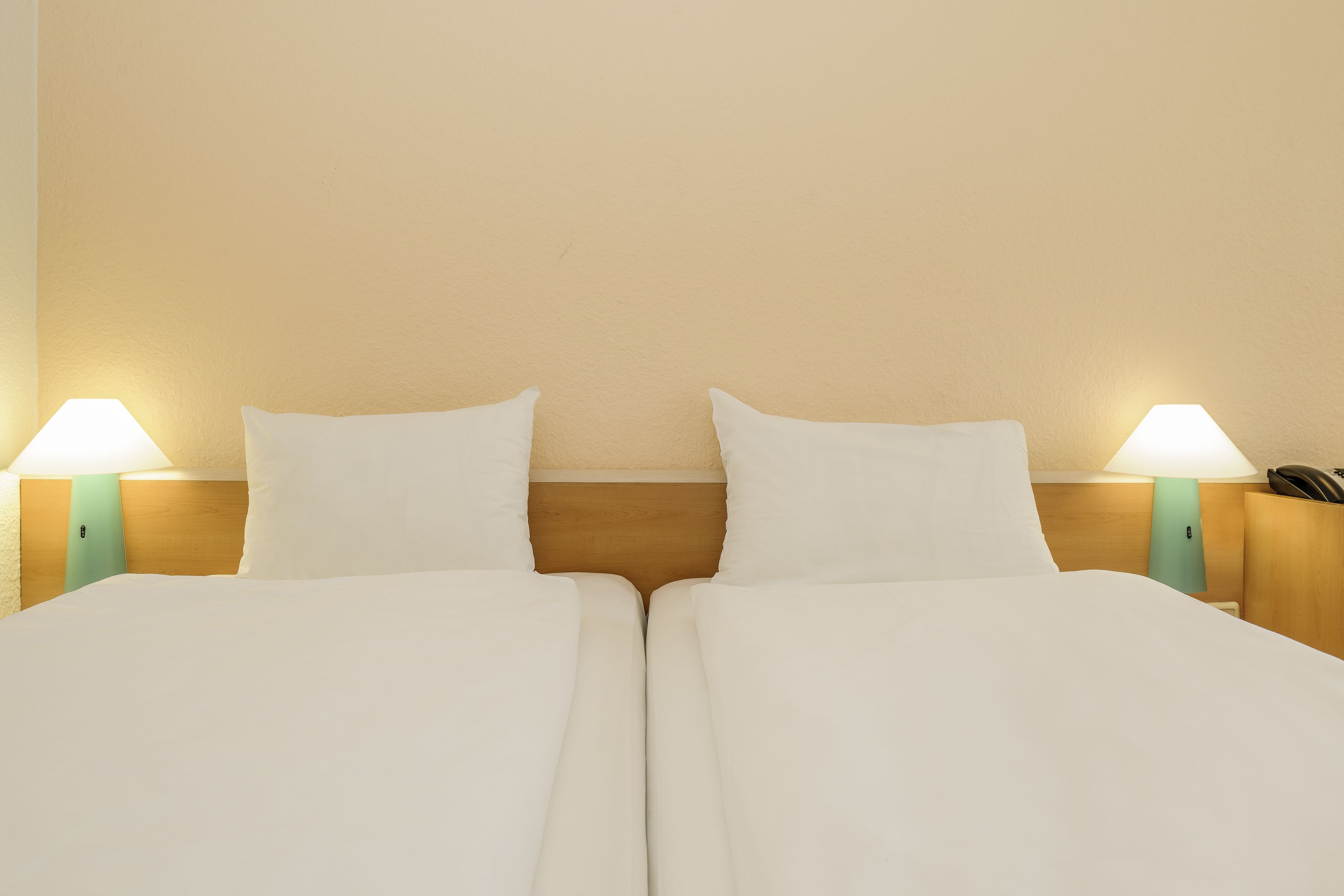 twin room, 2 single beds | desk, laptop workspace, blackout curtains, soundproofing