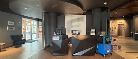Check-in/check-out kiosk