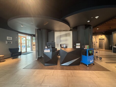 Mostrador para check-in y check-out