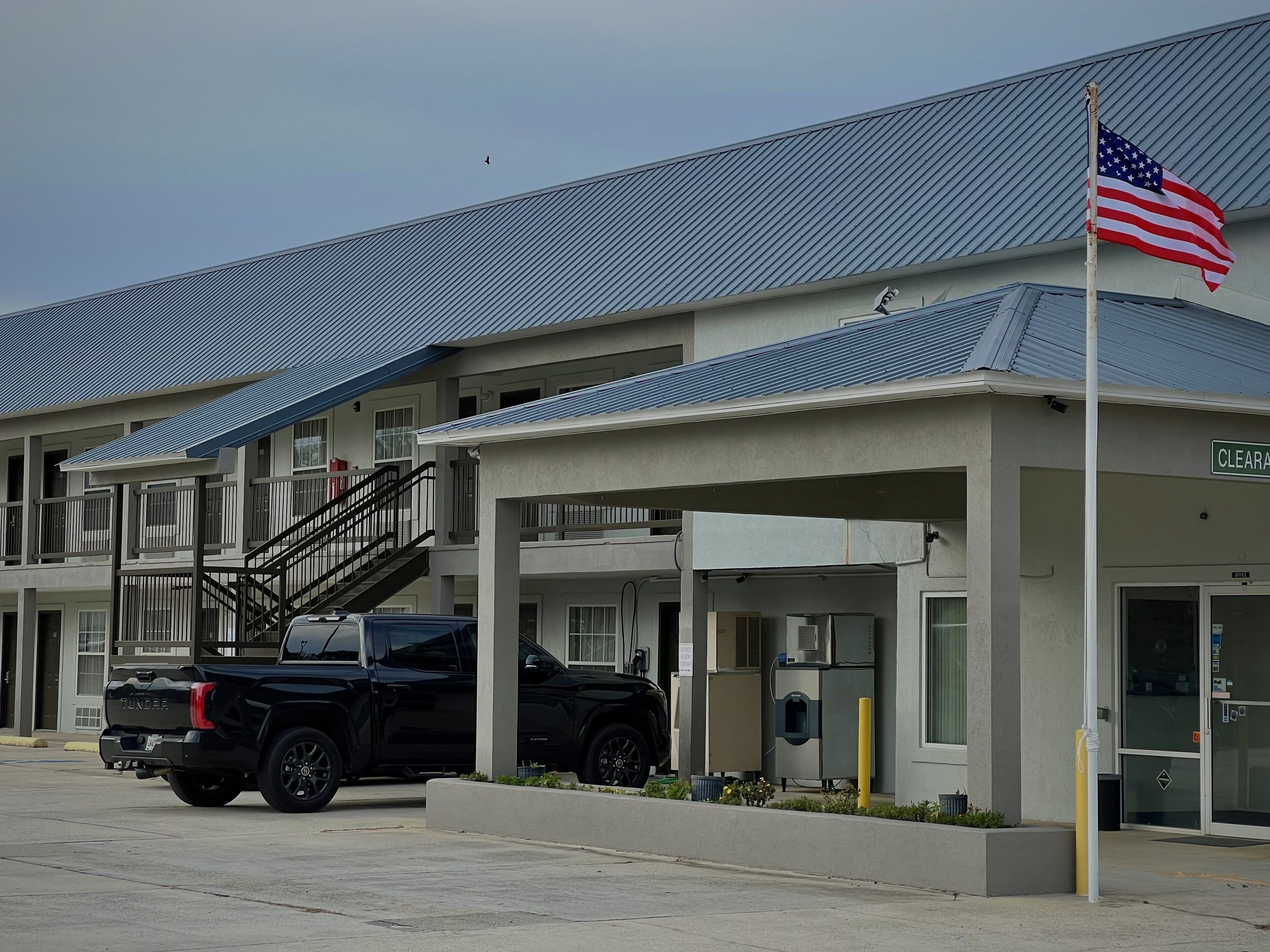 Overnatningsstedets indgangsparti