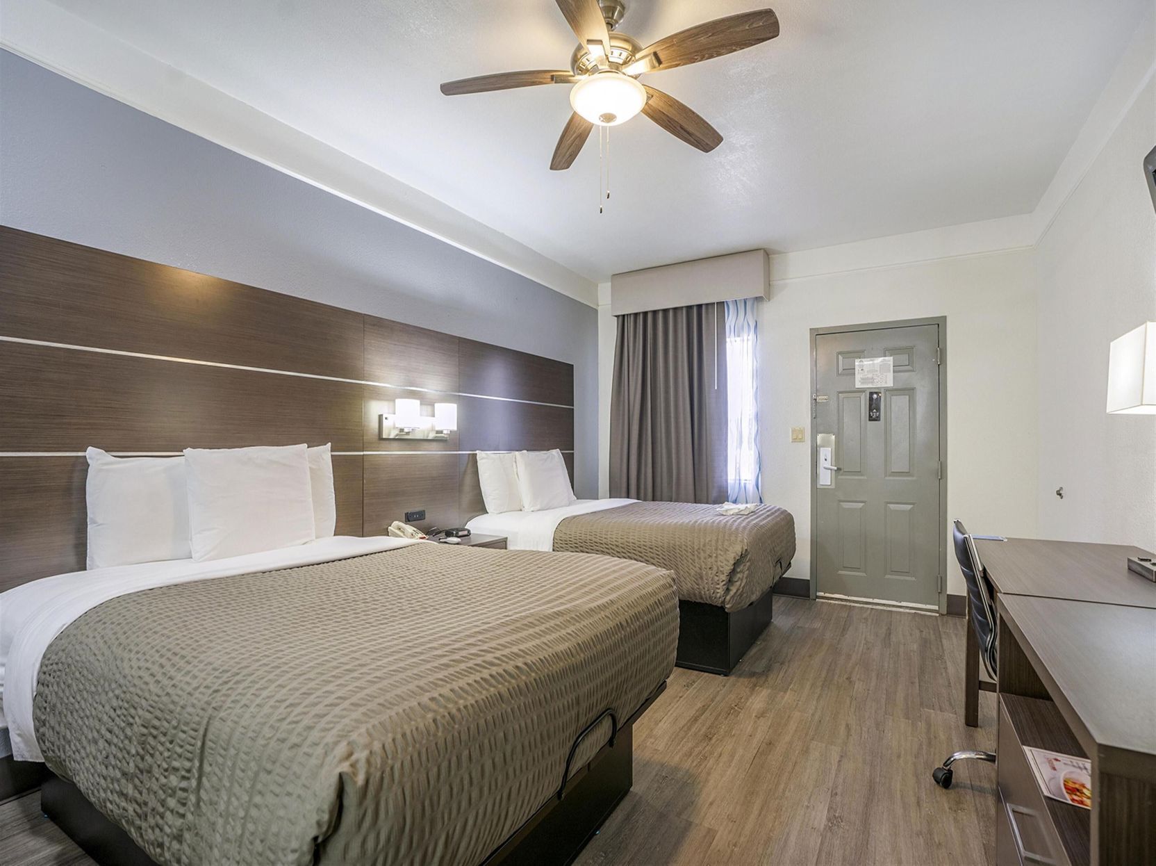 Premium bedding, blackout drapes, iron/ironing board, free WiFi