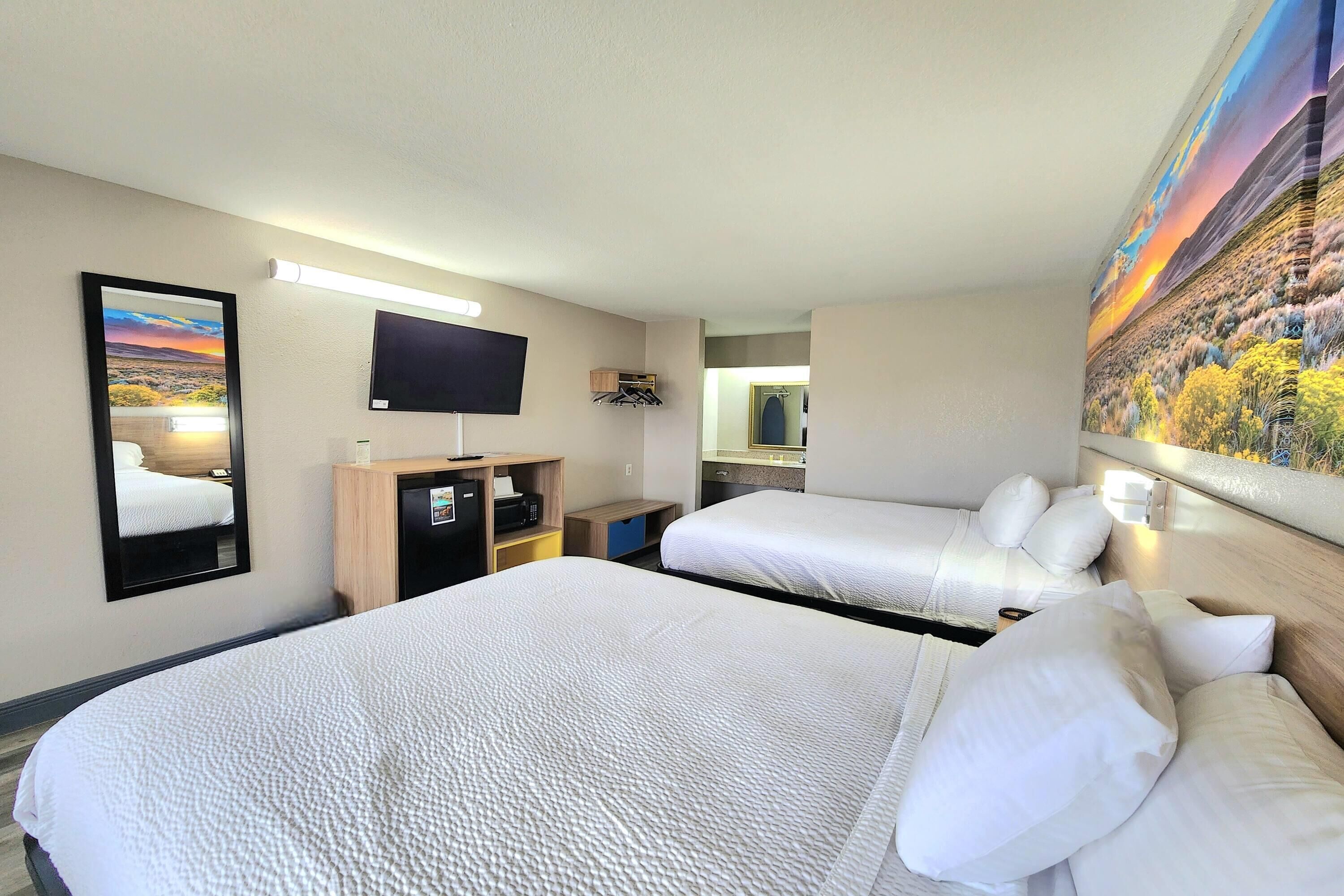 Pillow-top beds, in-room safe, desk, iron/ironing board