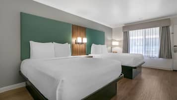 Standard Room, 2 Queen Beds, Non Smoking, Refrigerator & Microwave