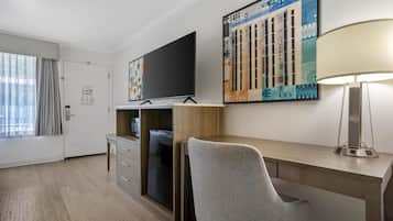 Standard Room, 2 Queen Beds, Non Smoking, Refrigerator & Microwave | Hypo-allergenic bedding available, in-room safe, desk, laptop workspace