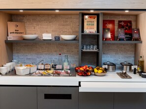 Daily buffet breakfast (EUR 12.90 per person)