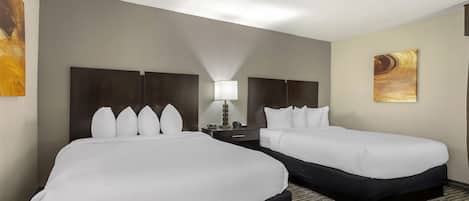 Standard Room, 2 Queen Beds, Non Smoking, Refrigerator & Microwave