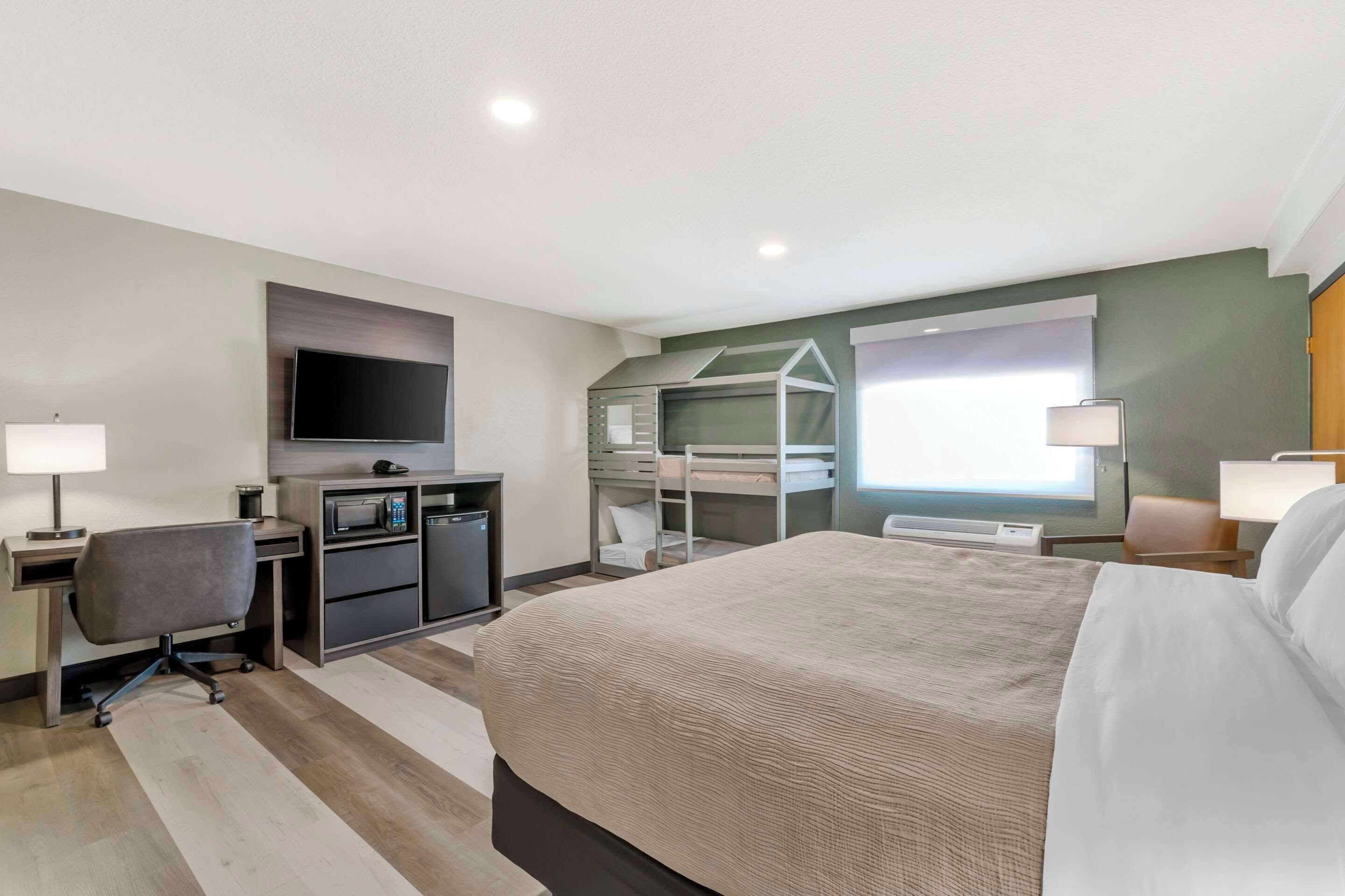 pillow-top beds, in-room safe, desk, blackout curtains