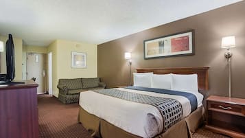 Desk, blackout drapes, cribs/infant beds, rollaway beds