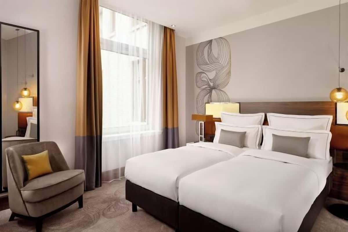 1 habitación, ropa de cama hipoalergénica y colchones Tempur-Pedic