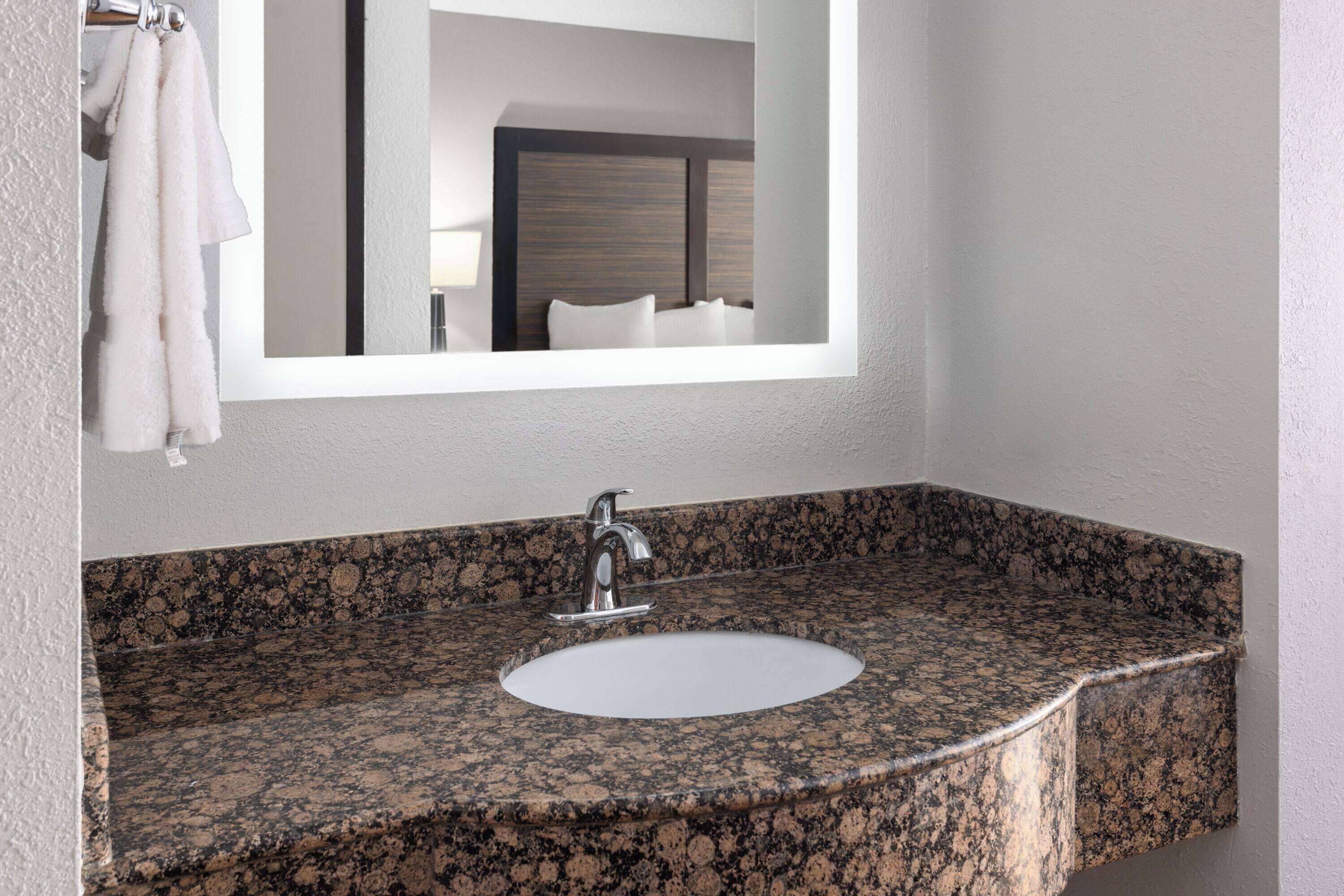 free toiletries, hair dryer, towels