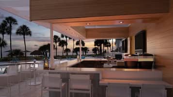 Bar en bord de piscine