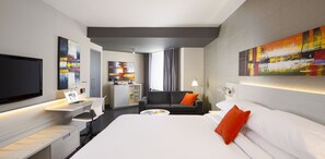 Executive-Zimmer, 1 King-Bett | 1 Schlafzimmer, Bettwäsche aus ägyptischer Baumwolle
