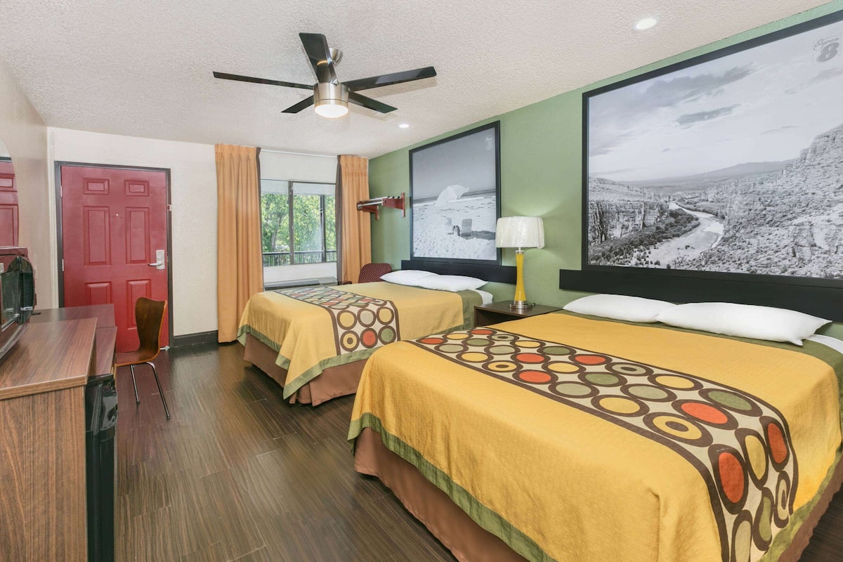 In-room safe, desk, laptop workspace, blackout drapes