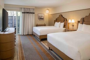 Room, 2 Queen Beds, Patio (Pet Friendly) | Premium bedding, down comforters, in-room safe, blackout drapes - Chaminade Resort & Spa (Santa Cruz)