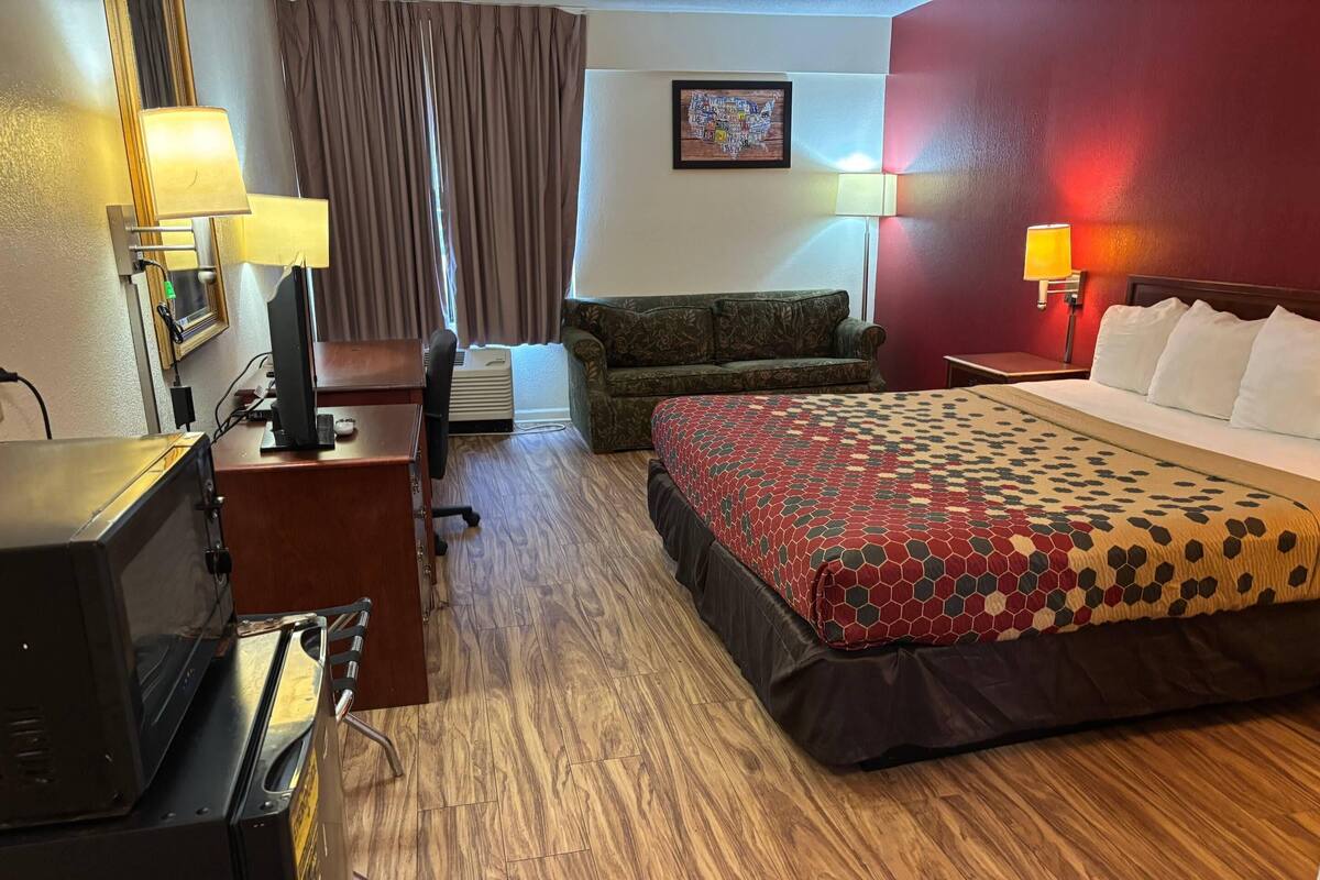 Blackout curtains, iron/ironing board (on request), free WiFi