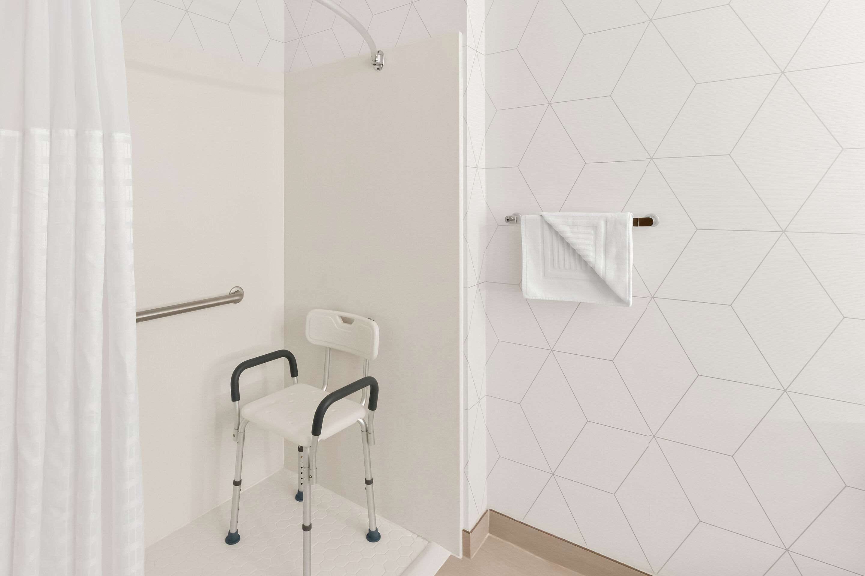 comfort single room, 1 king bed, accessible, non smoking | desk, laptop workspace, blackout curtains, iron/ironing board