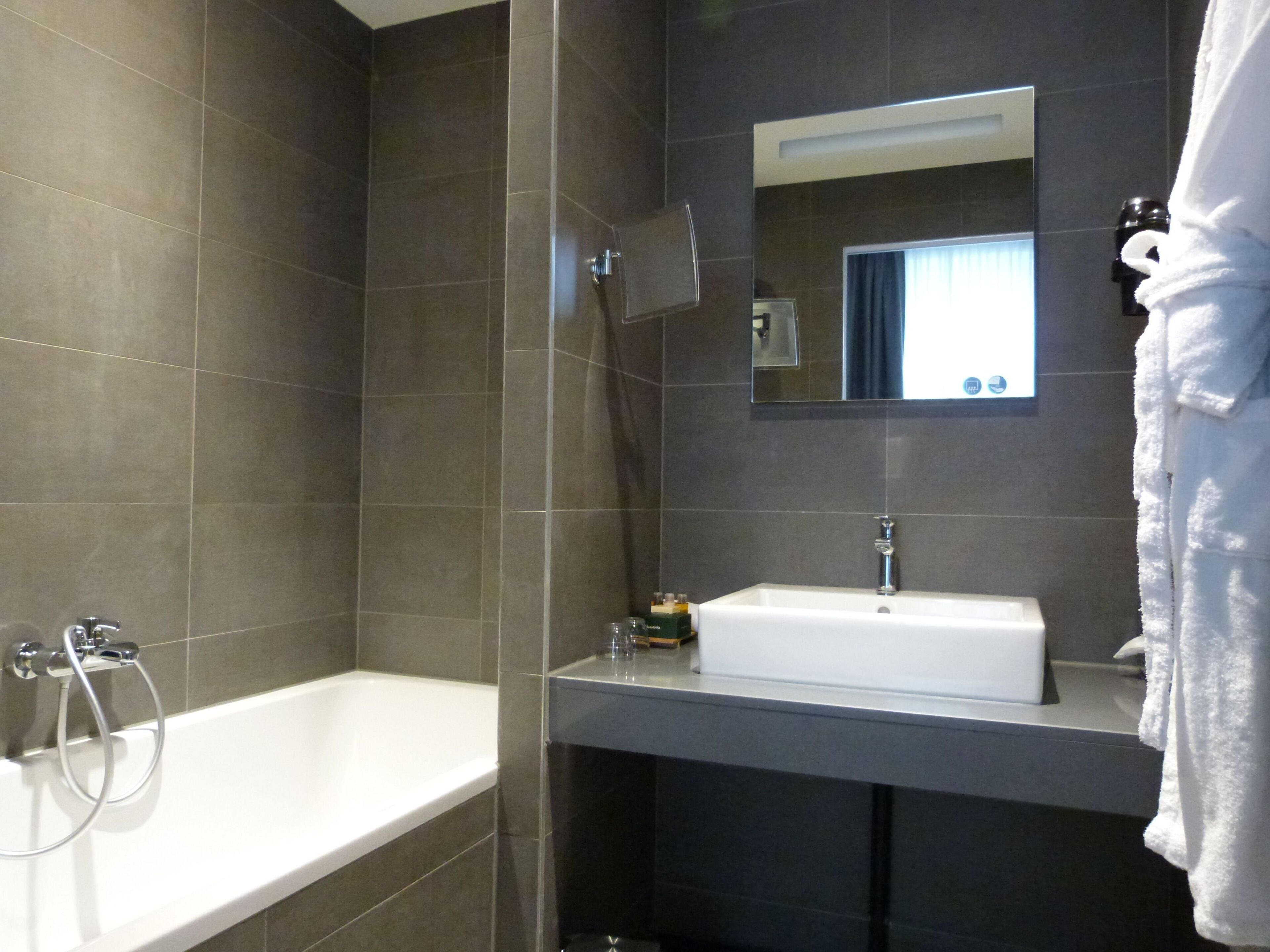 free toiletries, hair dryer, bathrobes, slippers