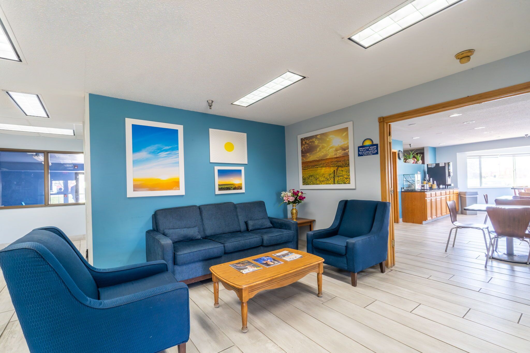 Lobby sitting area