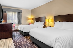 Standard Room, 2 Queen Beds, Accessible, Refrigerator & Microwave | Desk, laptop workspace, iron/ironing board, free cots/infant beds