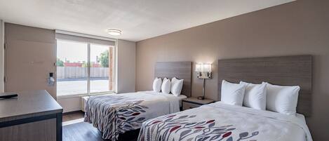 In-room safe, desk, laptop workspace, blackout drapes