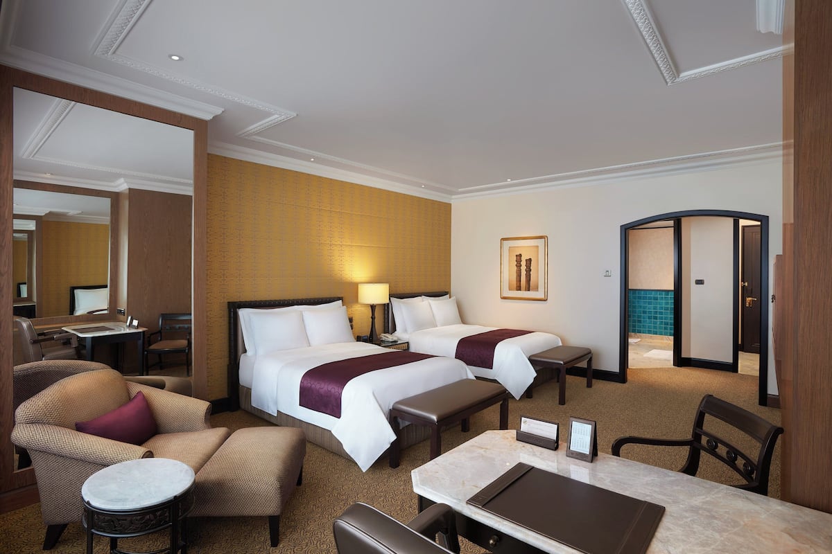 Ropa de cama de alta calidad y minibar