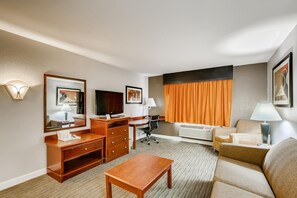 Suite, 1 King Bed | Living area | TV