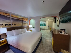Studio Suite, 1 King Bed, Non Smoking | Desk, iron/ironing board, free WiFi, bed sheets - Days Inn by Wyndham Ruidoso Downs (Ruidoso Downs)