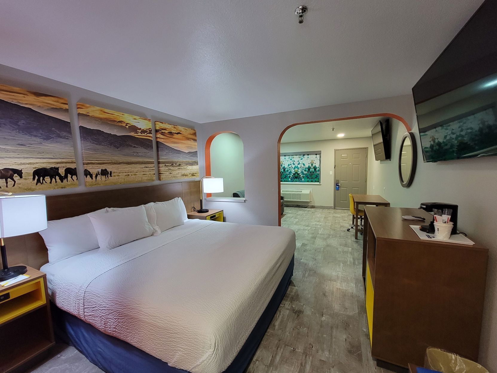 Desk, iron/ironing board, free WiFi, bed sheets