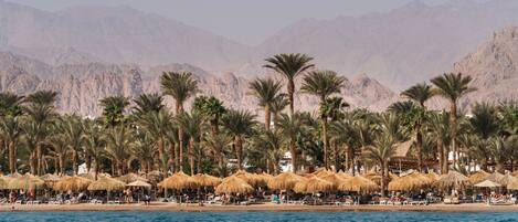 Private beach nearby, sun loungers, beach umbrellas, beach towels