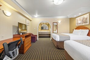 Standard Double Room, 2 Double Beds | In-room safe, desk, iron/ironing board, free WiFi
