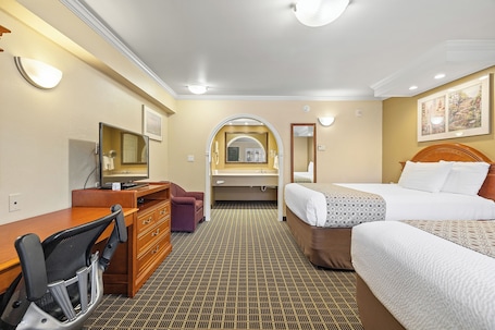 Standard Double Room, 2 Double Beds | In-room safe, desk, iron/ironing board, free WiFi
