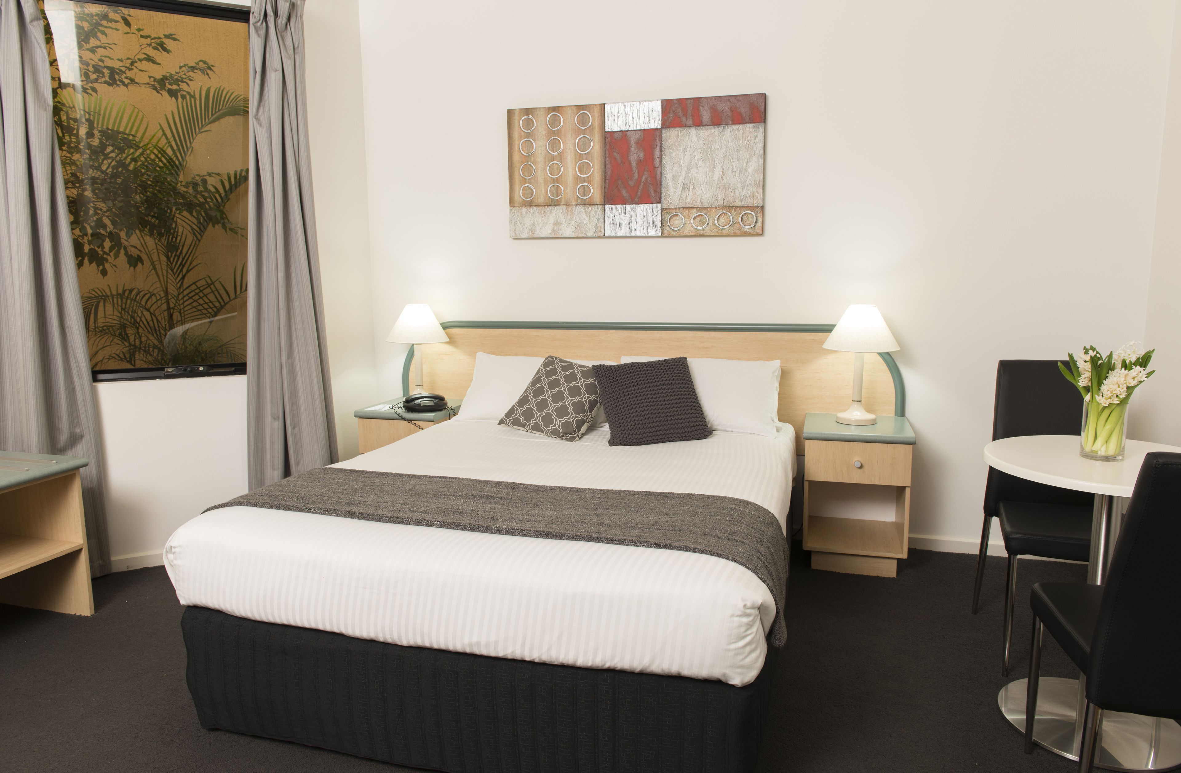 minibar, desk, iron/ironing board, bed sheets