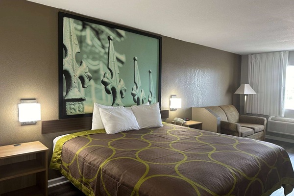 Standard Room, 1 King Bed | Desk, blackout drapes, free cribs/infant beds, bed sheets