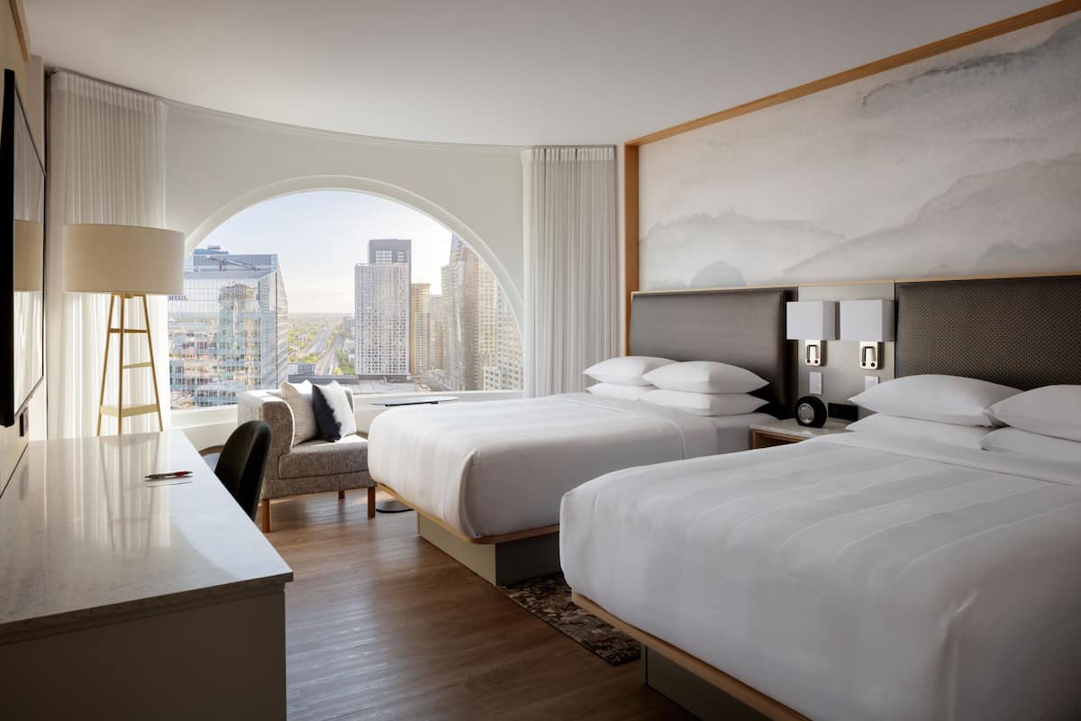 Club Room, 2 Double Beds, Non Smoking | Hypo-allergenic bedding, in-room safe, desk, blackout drapes